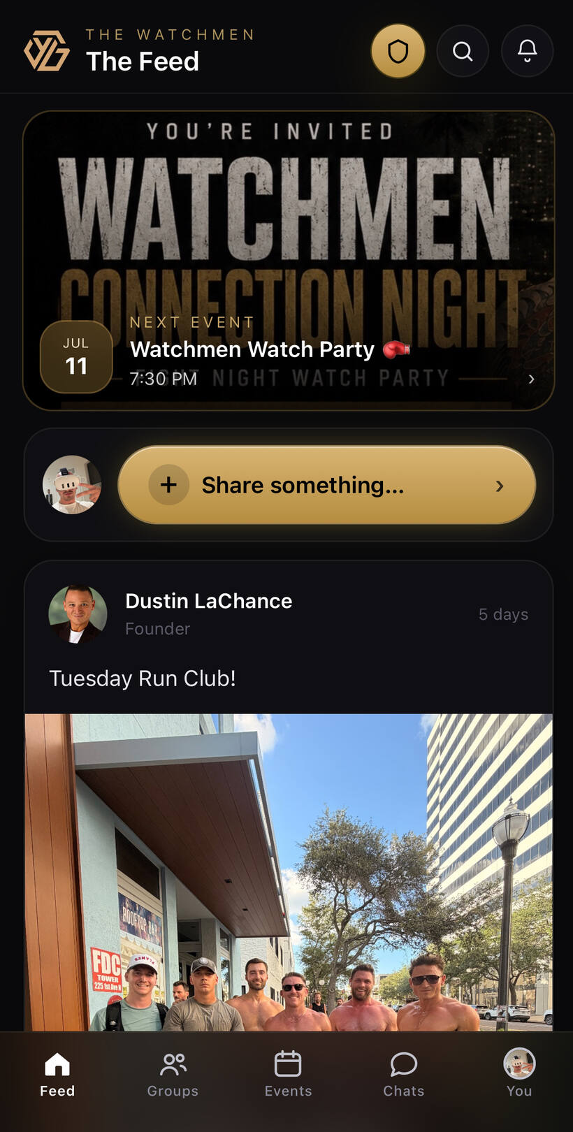Watchmen app screen 1