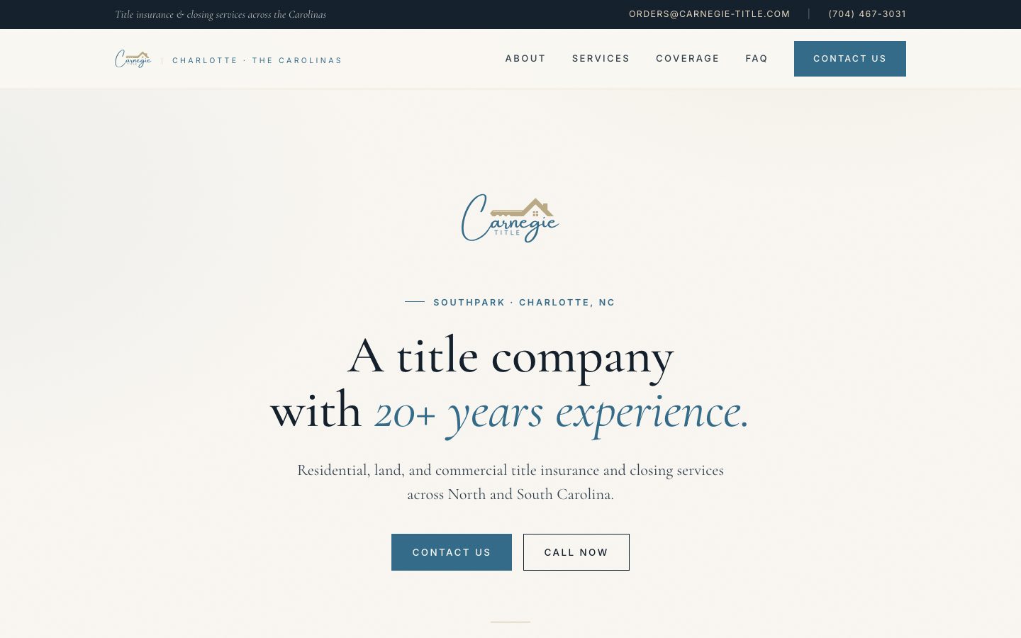 Carnegie Title website